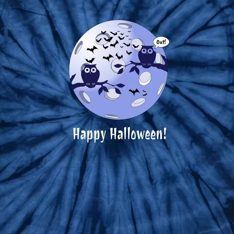 Pickleball Halloween Moon | Halloween | Pickleball Moon | Great Pickleball Tie-Dye T-Shirt