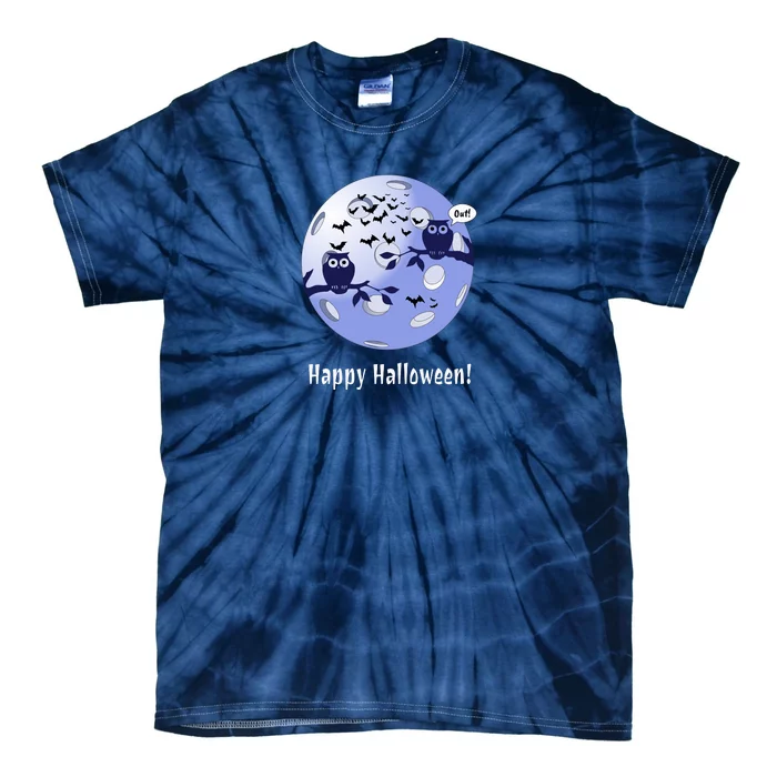 Pickleball Halloween Moon | Halloween | Pickleball Moon | Great Pickleball Tie-Dye T-Shirt