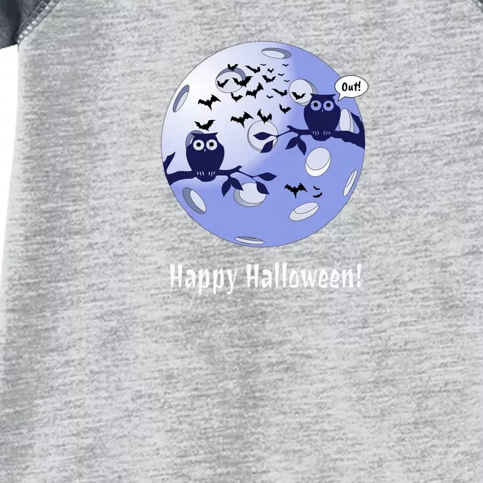 Pickleball Halloween Moon | Halloween | Pickleball Moon | Great Pickleball Infant Baby Jersey Bodysuit