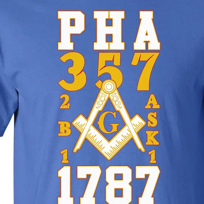 Prince Hall Mason PHA 357 2b1ask1 1787 Masonic Thanksgiving Tall T-Shirt