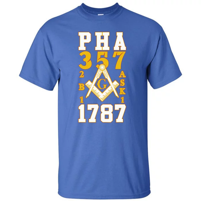 Prince Hall Mason PHA 357 2b1ask1 1787 Masonic Thanksgiving Tall T-Shirt