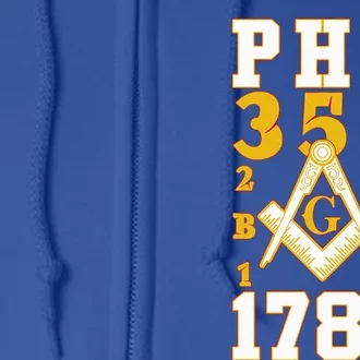 Prince Hall Mason PHA 357 2b1ask1 1787 Masonic Thanksgiving Full Zip Hoodie