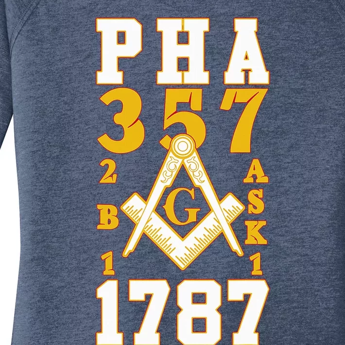 Prince Hall Mason PHA 357 2b1ask1 1787 Masonic Thanksgiving Women's Perfect Tri Tunic Long Sleeve Shirt