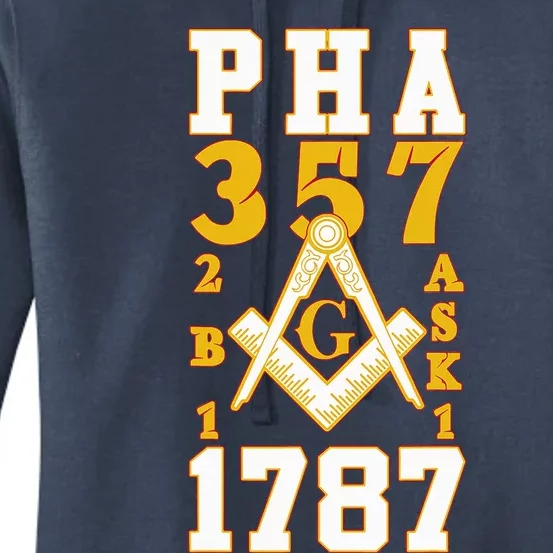 Prince Hall Mason PHA 357 2b1ask1 1787 Masonic Thanksgiving Women's Pullover Hoodie