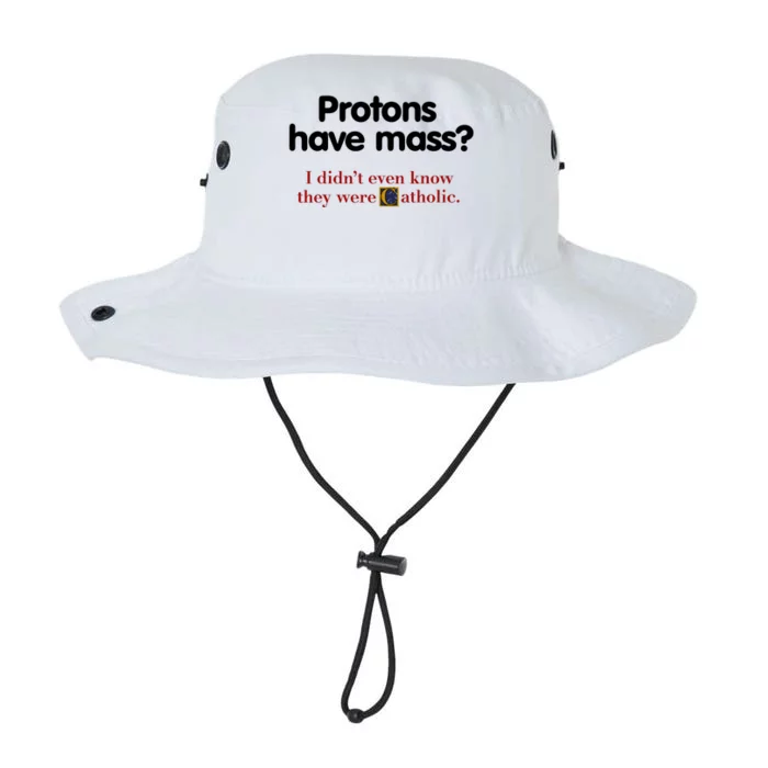 Protons Have Mass I DidnT Even Know They Were Catholic Legacy Cool Fit Booney Bucket Hat