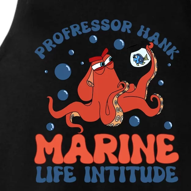 Professor Hank Marine Life Institute Professor Hank Funny Ladies Tri-Blend Wicking Tank