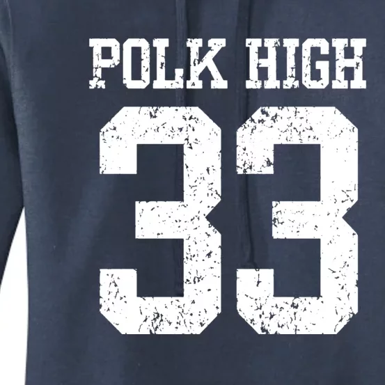 Polk High Number 33 Women's Pullover Hoodie