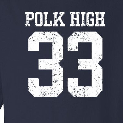 Polk High Number 33 Toddler Long Sleeve Shirt
