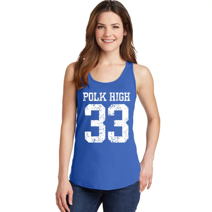 Polk High Number 33 Ladies Essential Tank