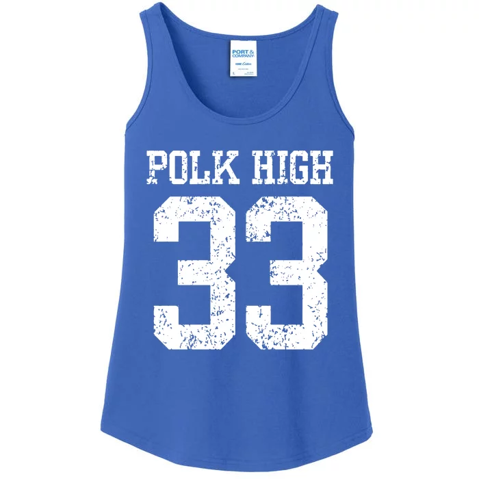 Polk High Number 33 Ladies Essential Tank