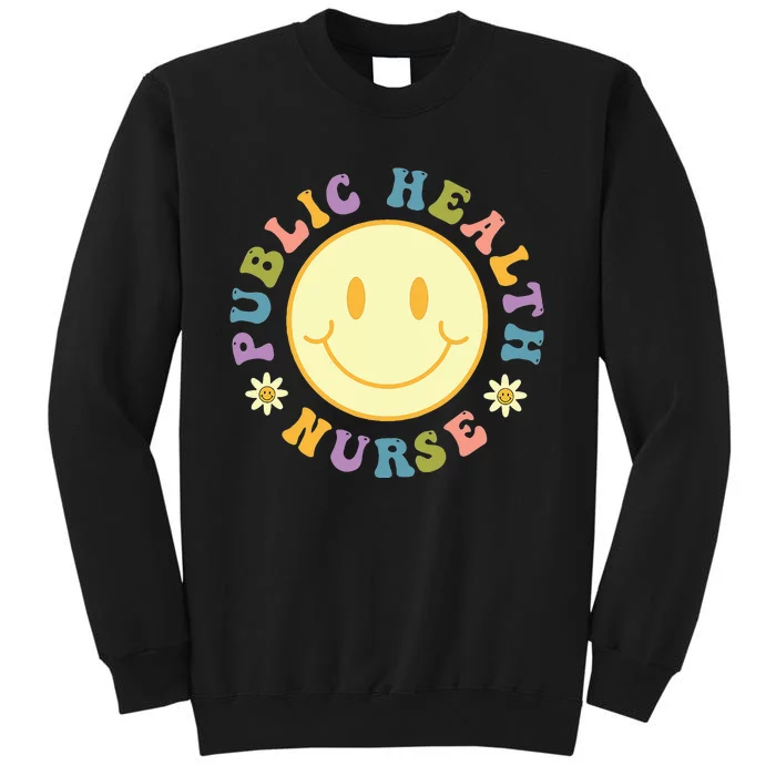 Public Health Nurse Women Groovy Public Health Nursing Sweatshirt