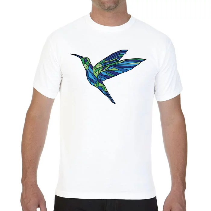 Polygonal Hummingbird Nature Comfort Colors T-Shirt