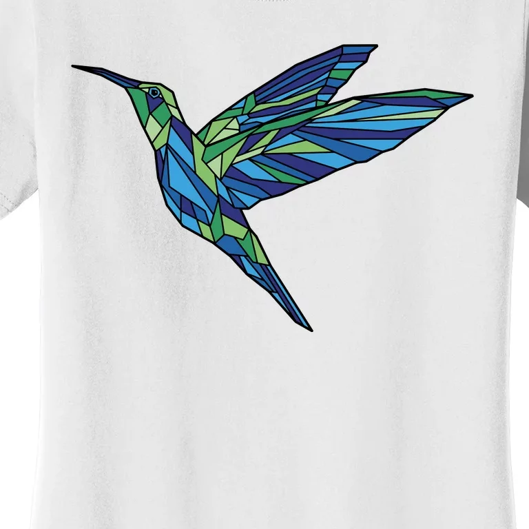 Polygonal Hummingbird Nature Women's T-Shirt