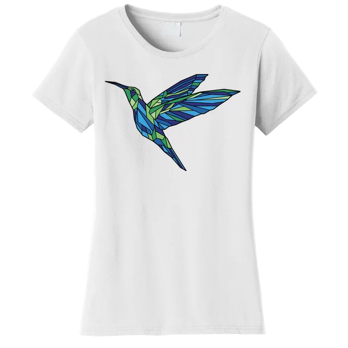 Polygonal Hummingbird Nature Women's T-Shirt