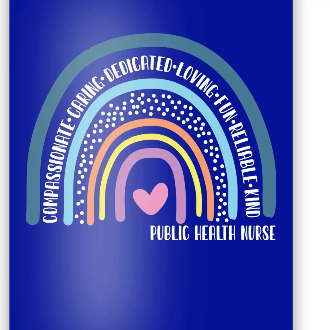 Public Health Nurse Cute Rainbow Gift Poster