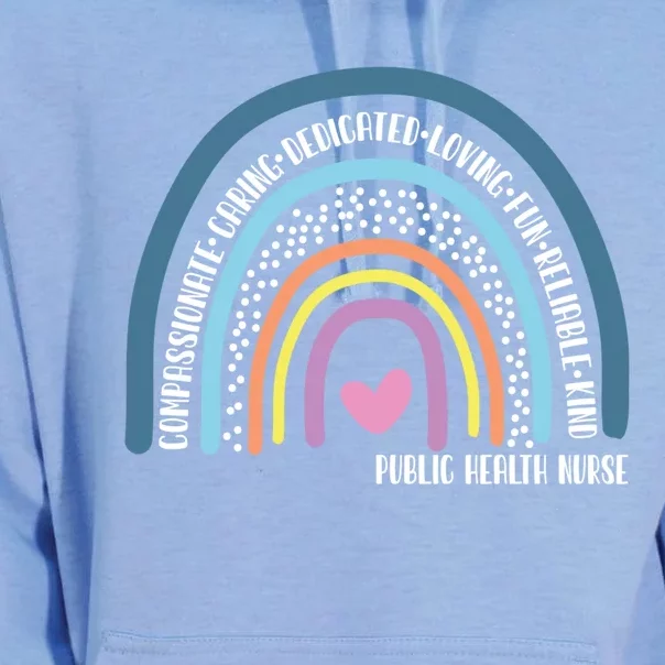 Public Health Nurse Cute Rainbow Gift Unisex Surf Hoodie