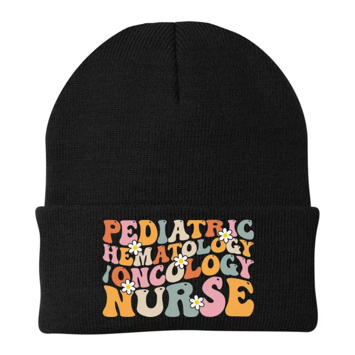 Pediatric Hematology Oncology Nurse Groovy PEDS Hem Onc Knit Cap Winter Beanie