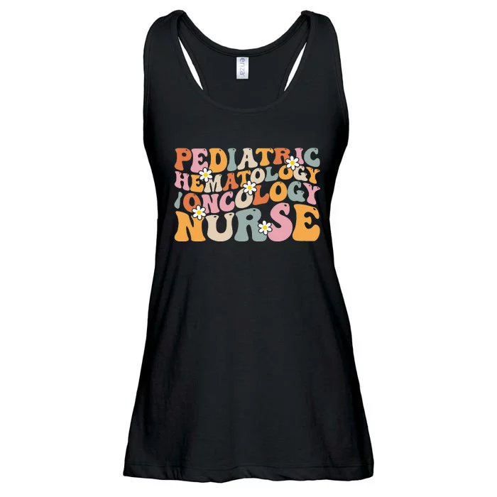 Pediatric Hematology Oncology Nurse Groovy PEDS Hem Onc Ladies Essential Flowy Tank