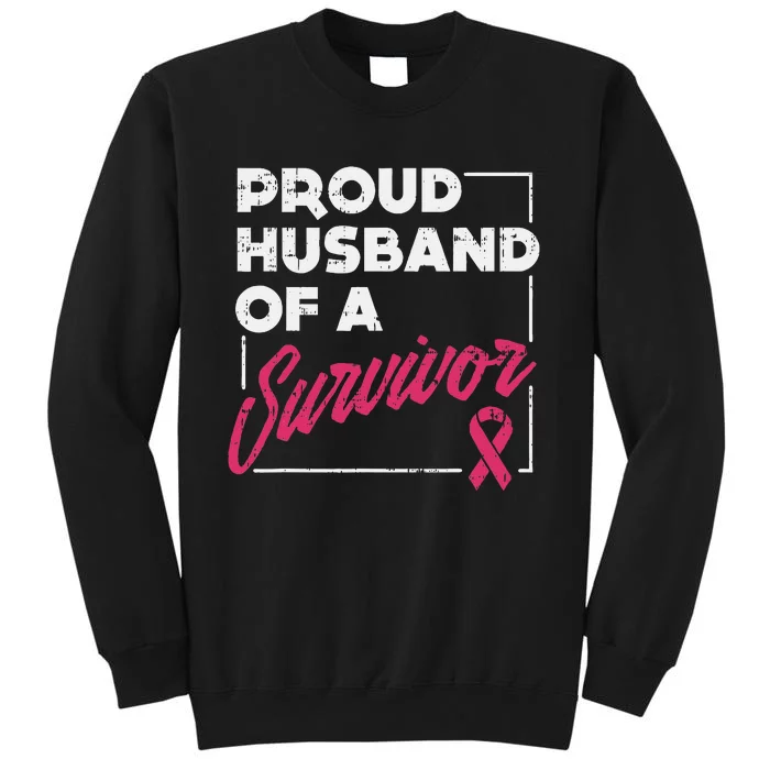 Proud Husband Of Survivor Breast Cancer Awareness Gift Sweatshirt