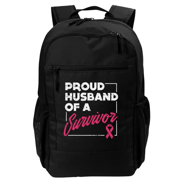 Proud Husband Of Survivor Breast Cancer Awareness Gift Daily Commute Backpack