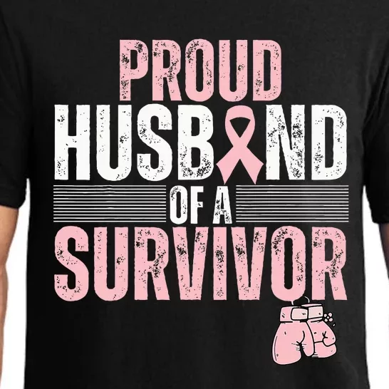 Proud Husband Of Survivor Breast Cancer Survivor Awareness Pajama Set