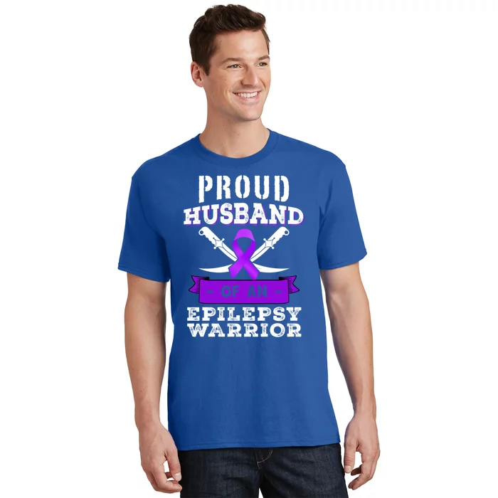 Proud Husband Of Epilepsy Warrior Seizure Disorder Awareness Gift T-Shirt