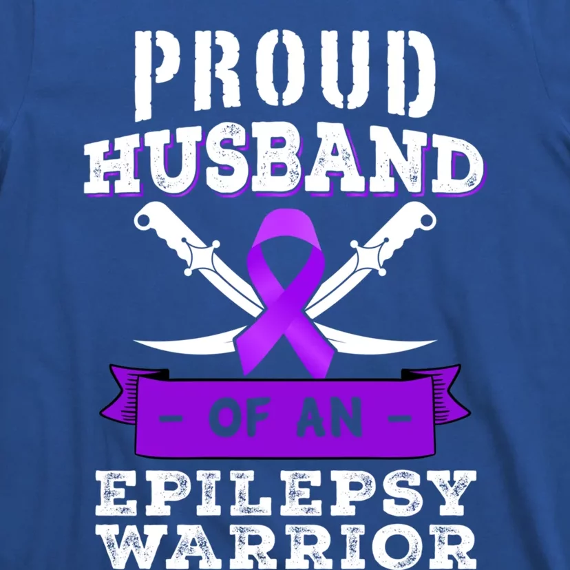 Proud Husband Of Epilepsy Warrior Seizure Disorder Awareness Gift T-Shirt