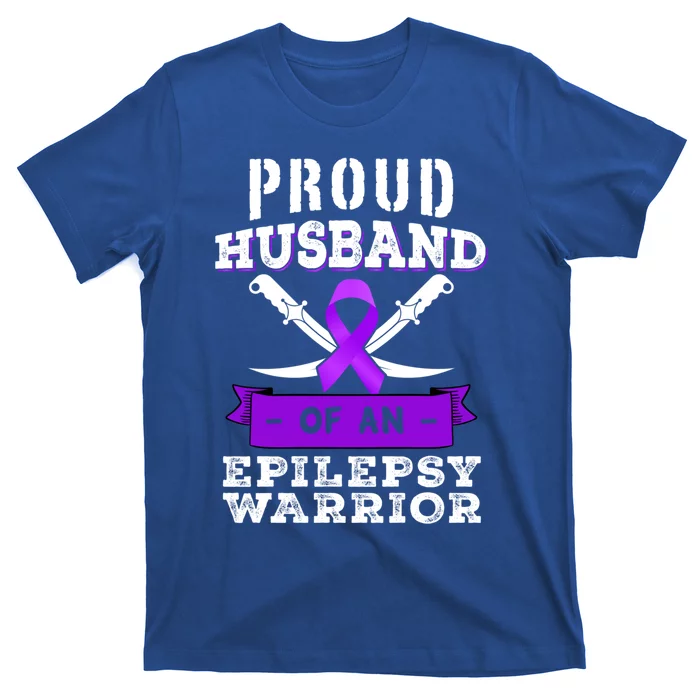 Proud Husband Of Epilepsy Warrior Seizure Disorder Awareness Gift T-Shirt