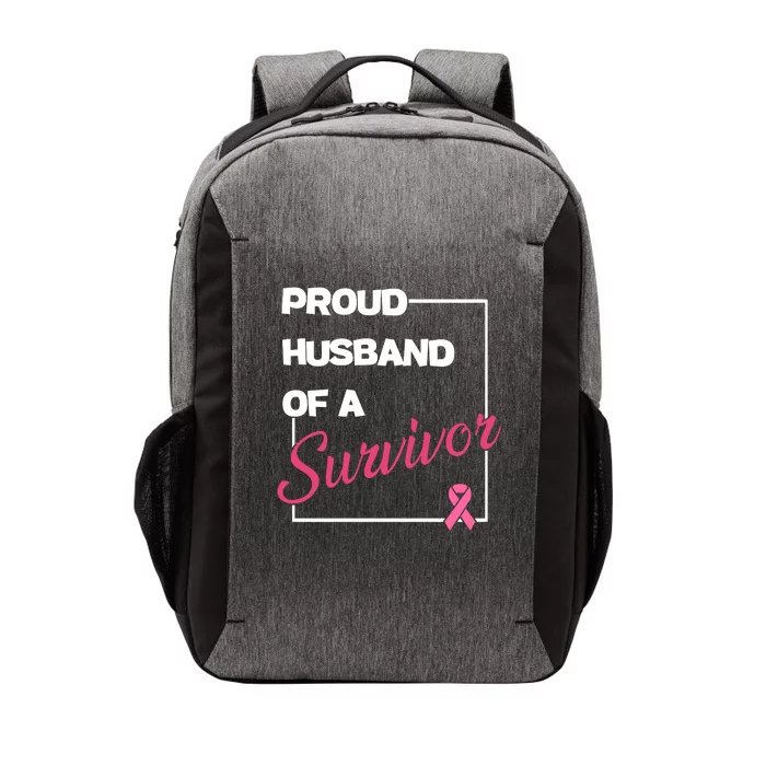 Proud Husband Of A Survivor Breast Cancer Awareness Vector Backpack