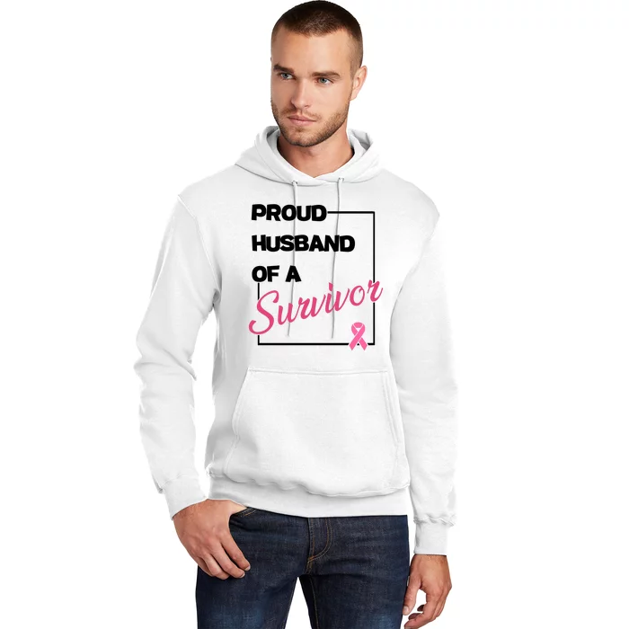 Proud Husband Of A Survivor Breast Cancer Awareness Hoodie