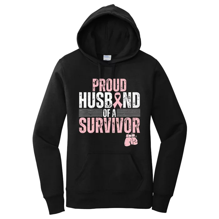 Proud Husband Of Survivor Breast Cancer Survivor Awareness Women's Pullover Hoodie