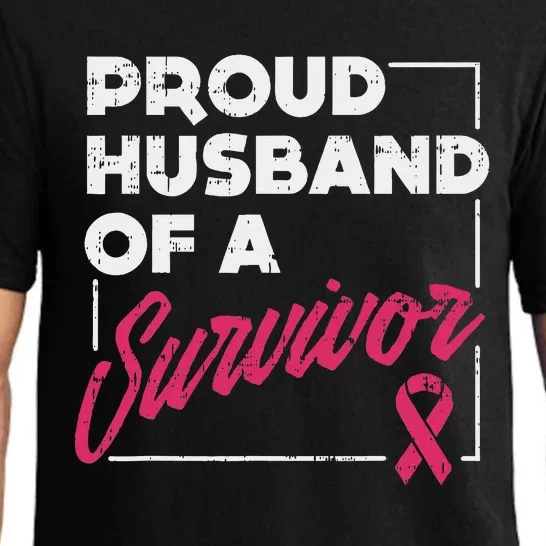 Proud Husband Of Survivor Breast Cancer Awareness Gift Pajama Set