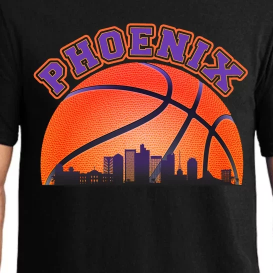 Phoenix Arizona Basketball City Skyline Pajama Set