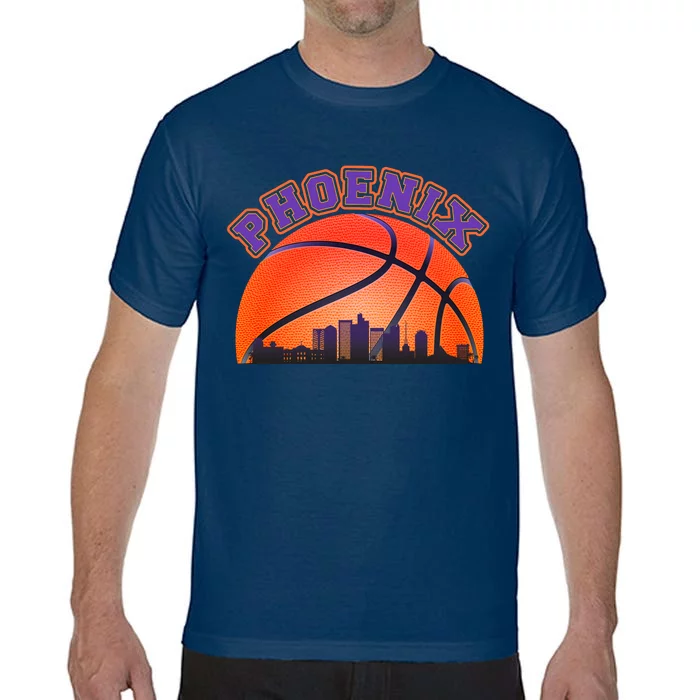 Phoenix Arizona Basketball City Skyline Comfort Colors T-Shirt