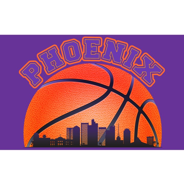 Phoenix Arizona Basketball City Skyline Bumper Sticker