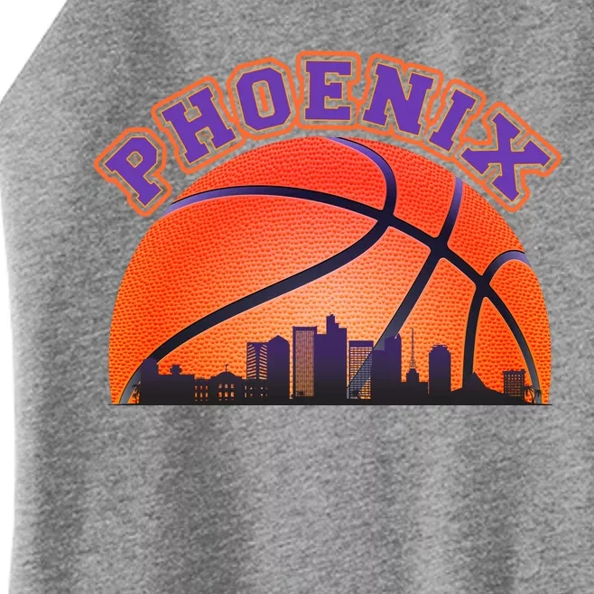 Phoenix Arizona Basketball City Skyline Women’s Perfect Tri Rocker Tank