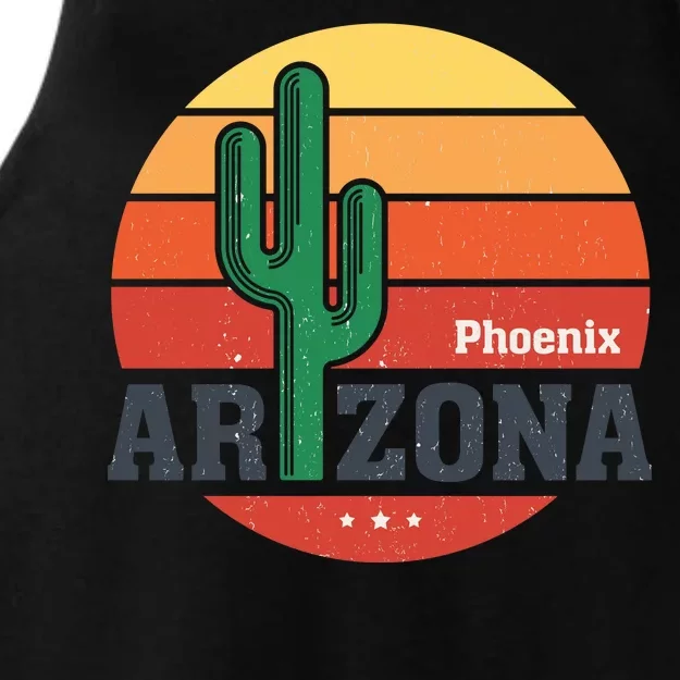 Phoenix Arizona Retro Ladies Tri-Blend Wicking Tank