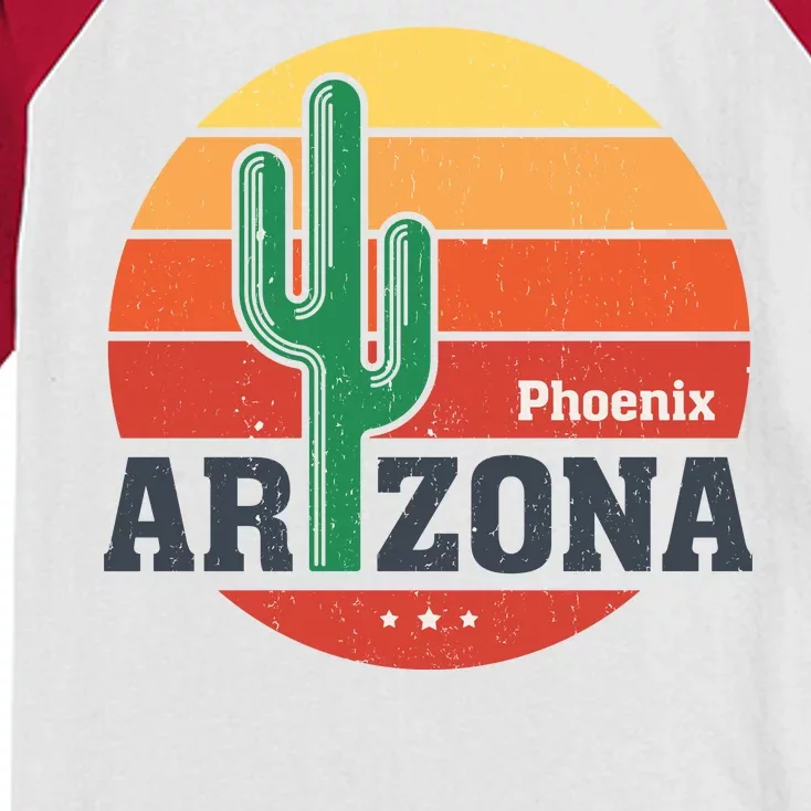 Phoenix Arizona Retro Kids Colorblock Raglan Jersey