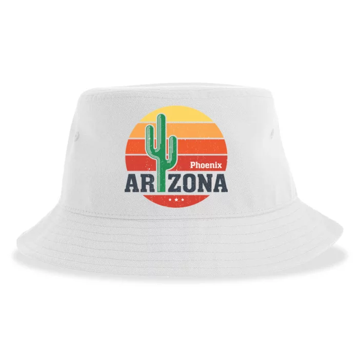 Phoenix Arizona Retro Sustainable Bucket Hat