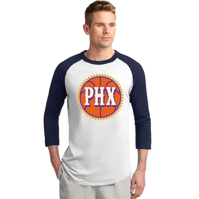 Phoenix PHX Basketball Sun Ball Baseball Sleeve Shirt