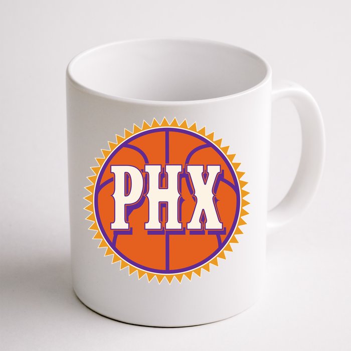 Phoenix PHX Basketball Sun Ball Front & Back Coffee Mug