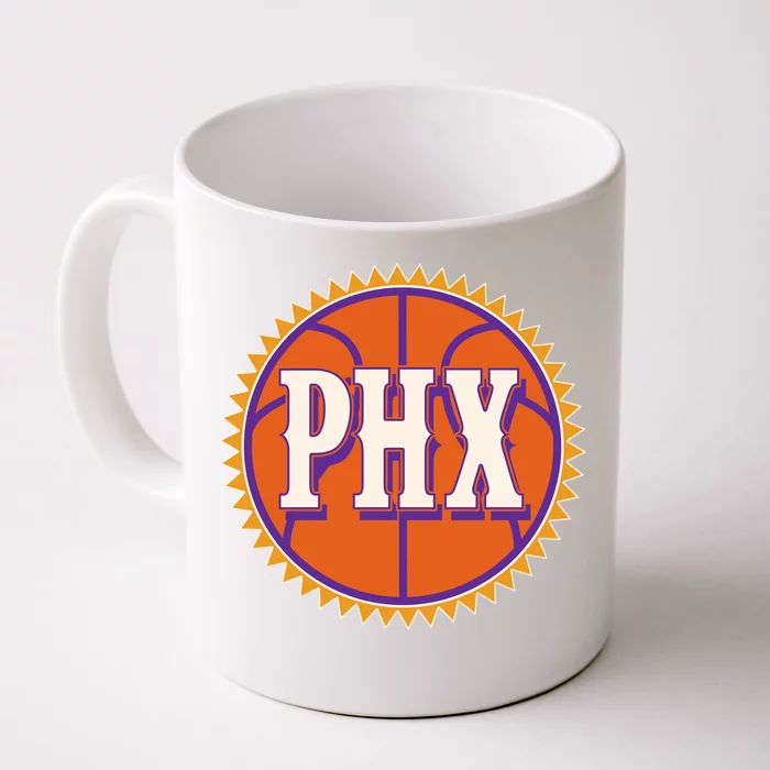 Phoenix PHX Basketball Sun Ball Front & Back Coffee Mug