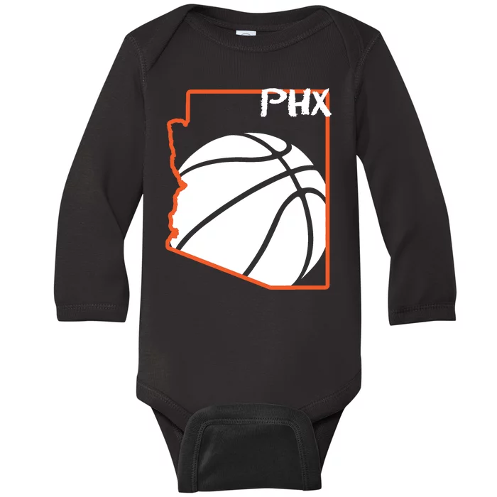 Phoenix PHX Basketball Valley Baby Long Sleeve Bodysuit