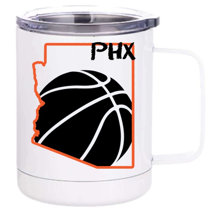 Phoenix PHX Basketball Valley Front & Back 12oz Stainless Steel Tumbler Cup