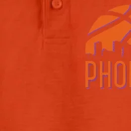 Phoenix Skyline Basketball Fan Dry Zone Grid Performance Polo