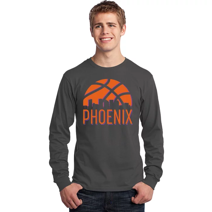 Phoenix Skyline Basketball Fan Long Sleeve Shirt