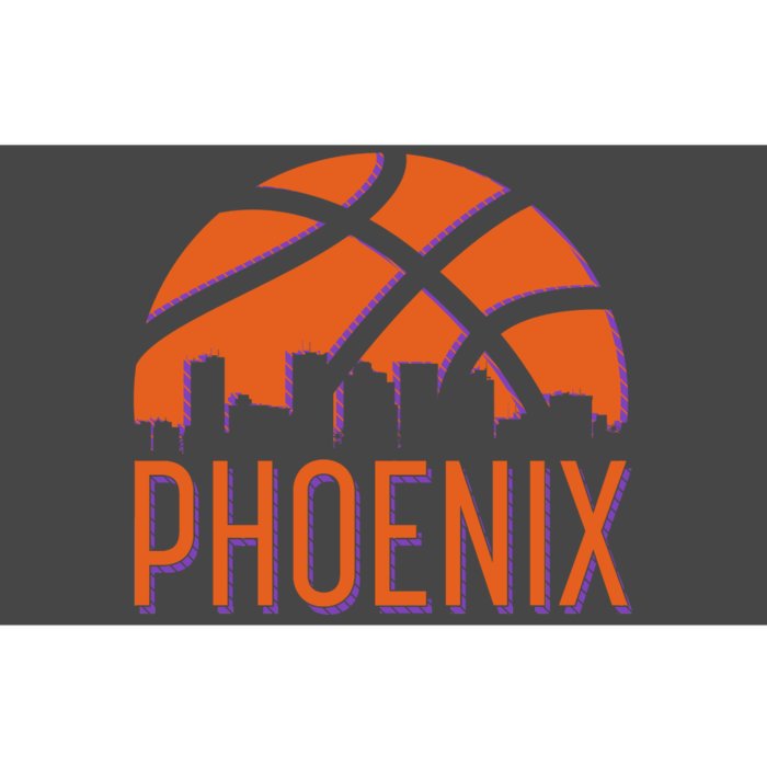 Phoenix Skyline Basketball Fan Bumper Sticker