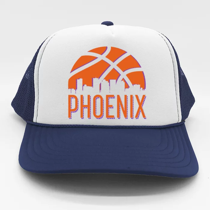 Phoenix Skyline Basketball Fan Trucker Hat