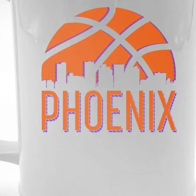 Phoenix Skyline Basketball Fan Front & Back Beer Stein