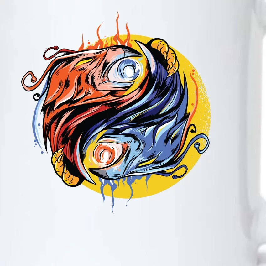 Phoenix Yin Yang Black Color Changing Mug